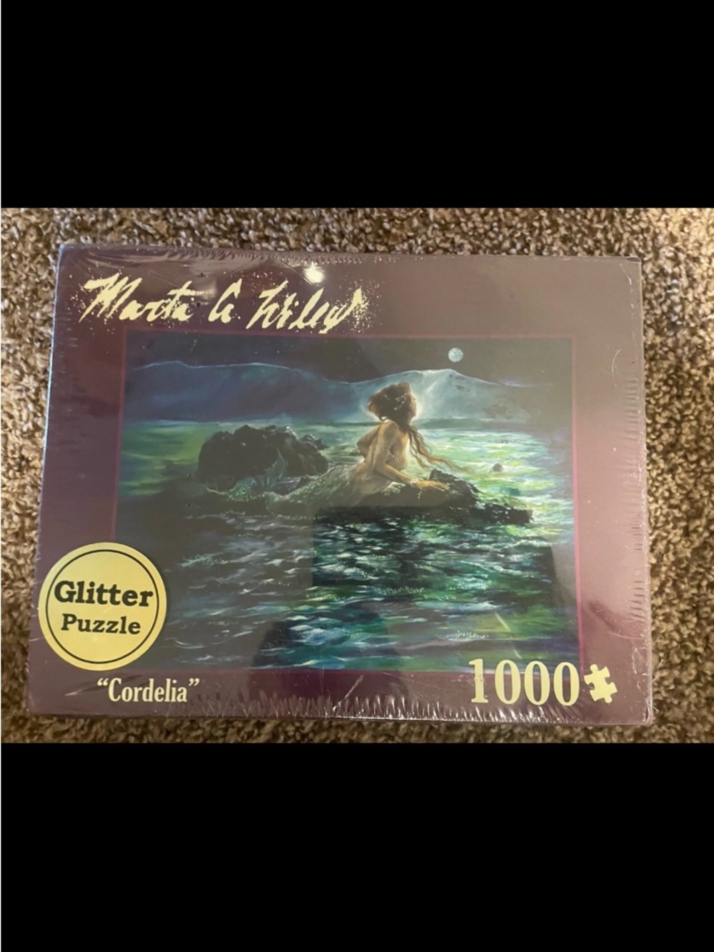Marta Leilly "Cordelia" 1000pc Glitter Puzzle - Purple & Teal